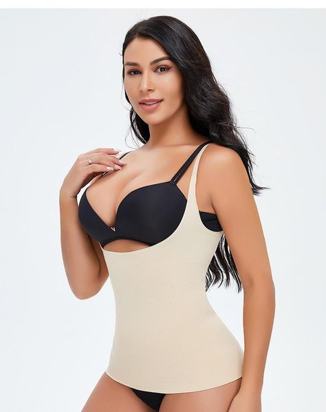women's shapers women waist trainer cincher slimming vest trimmer tank shapewear, Black;white
women's shapers women waist trainer cincher slimming vest trimmer tank shapewear, Black;white
