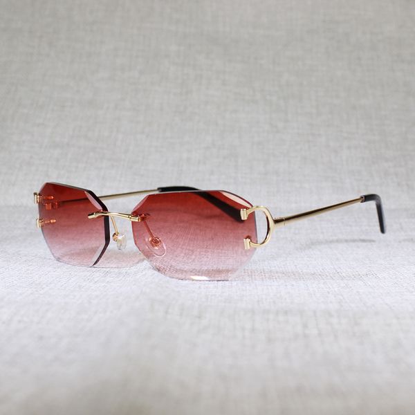 design sunglasses luxury vintage diamond cutting rimless men square small lens eyeglasses for women clear metal frame oculos shades, White;black
design sunglasses luxury vintage diamond cutting rimless men square small lens eyeglasses for women clear metal frame oculos shades, White;black