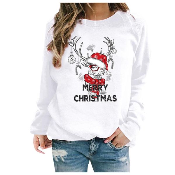women's blouses & shirts women casual round neck long sleeve christmas print blouse pullover shirt sweatshirt fashion loose pullovers, White
women's blouses & shirts women casual round neck long sleeve christmas print blouse pullover shirt sweatshirt fashion loose pullovers, White