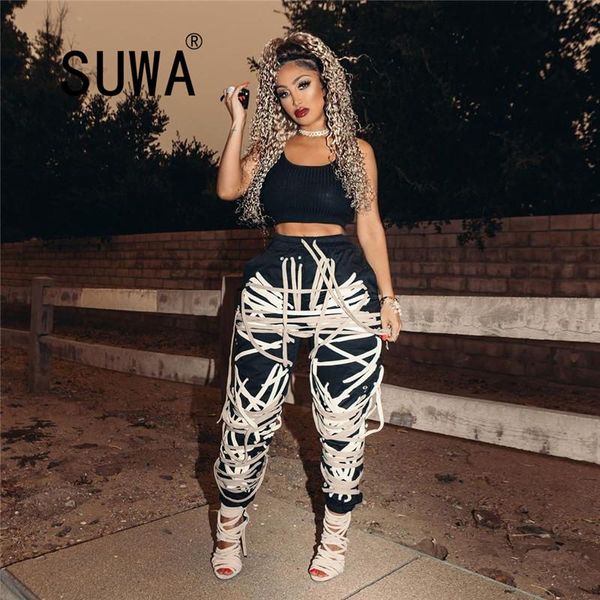 casual slim fitness sports pants women spring autumn high waist elastic jogger female clothes ladies baggy loose trousers, Black;white
casual slim fitness sports pants women spring autumn high waist elastic jogger female clothes ladies baggy loose trousers, Black;white