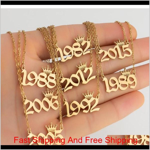 personalized birth year number necklaces custom crown initial necklace pendants for women girls birthday jewelry special year vorco 4d trroq, Silver
personalized birth year number necklaces custom crown initial necklace pendants for women girls birthday jewelry special year vorco 4d trroq, Silver