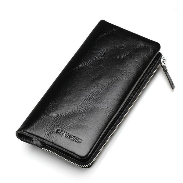 wallets luxury cowhide men clutch genuine leather long purses business large capacity wallet zipper phone bag for male1, Red;black
wallets luxury cowhide men clutch genuine leather long purses business large capacity wallet zipper phone bag for male1, Red;black