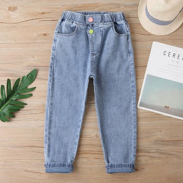 jeans the store main recommends products spring girls pants kids rainbow button trousers, children's light blue stretch
jeans the store main recommends products spring girls pants kids rainbow button trousers, children's light blue stretch