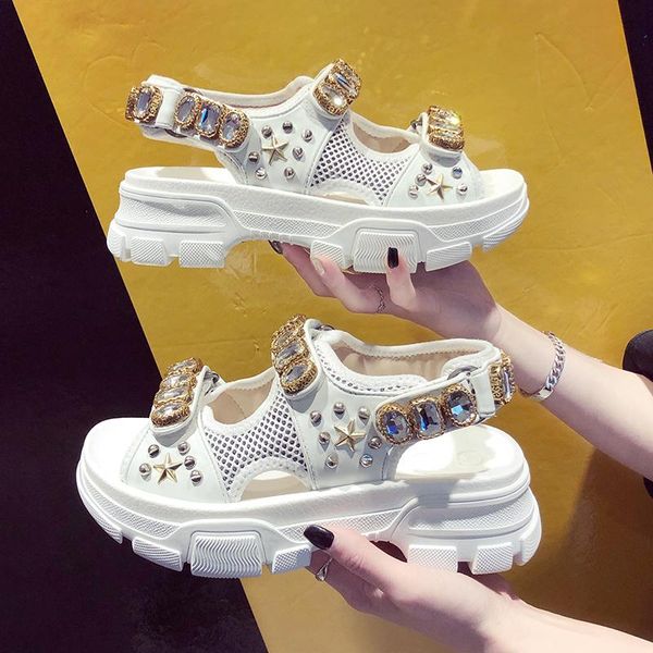 sandals summer rhinestone women shoes 2021 breathable comfortable non-slip ladies walking beach 35-40, Black
sandals summer rhinestone women shoes 2021 breathable comfortable non-slip ladies walking beach 35-40, Black