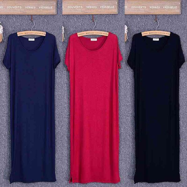 summer black dress women o-neck knee-length short sleeve solid side cut casual modal cotton home dresses size s xl, Black;gray
summer black dress women o-neck knee-length short sleeve solid side cut casual modal cotton home dresses size s xl, Black;gray