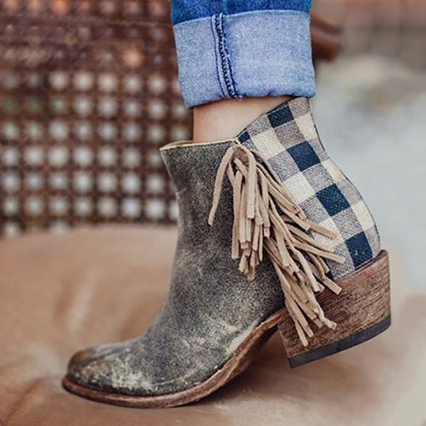 boots tassel ankle for women autumn retro booties winter ladies shoes botas mujer vogue, Black
boots tassel ankle for women autumn retro booties winter ladies shoes botas mujer vogue, Black