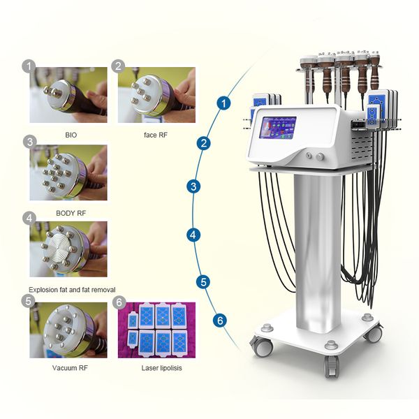 2021 new design 6 in 1 40k ultrasonic cavitation vacuum radio frequency body slimming laser beauty machine
2021 new design 6 in 1 40k ultrasonic cavitation vacuum radio frequency body slimming laser beauty machine