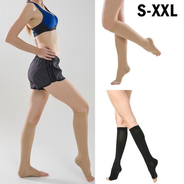 sports socks secondary compression calf open toe elastic tube stockings for women s-xxl, Black
sports socks secondary compression calf open toe elastic tube stockings for women s-xxl, Black