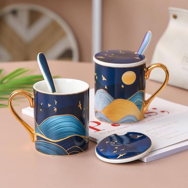 mugs nordic luxury ceramic mug water cup with lid and spoon 400ml coffee cups bone china afternoon teacup home drinkware
mugs nordic luxury ceramic mug water cup with lid and spoon 400ml coffee cups bone china afternoon teacup home drinkware
