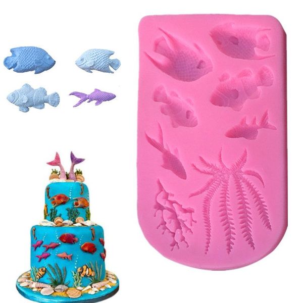 baking moulds 14.2*9.5cm fish silicone mold seaweed coral fondant sugarcraft forms cake decorating tools chocolate pastry
baking moulds 14.2*9.5cm fish silicone mold seaweed coral fondant sugarcraft forms cake decorating tools chocolate pastry