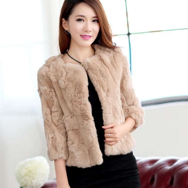 women's fur & faux genuine women 2021 coats solid female o-neck natural rex jacket short winter real coat 15c315, Black
women's fur & faux genuine women 2021 coats solid female o-neck natural rex jacket short winter real coat 15c315, Black