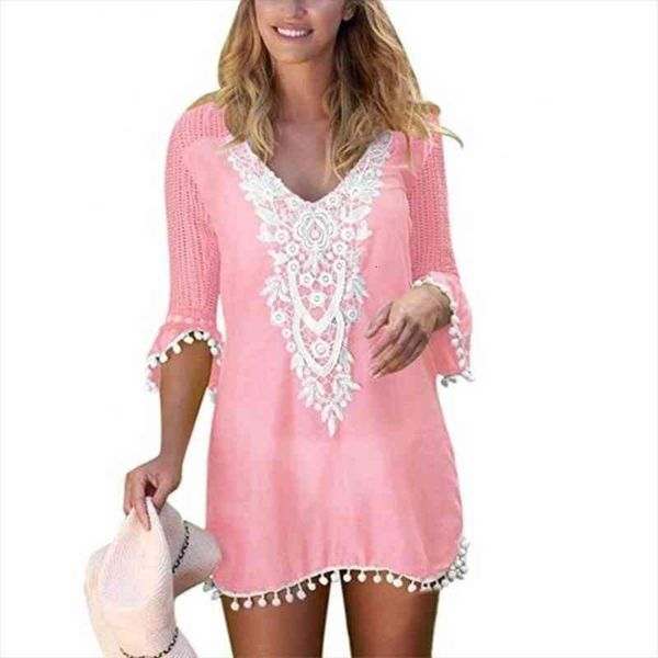 summer swimwear woman one piece dress women pom trim tassel lace crochet swimwear beach cover up brazilian dropshipping, White;black
summer swimwear woman one piece dress women pom trim tassel lace crochet swimwear beach cover up brazilian dropshipping, White;black