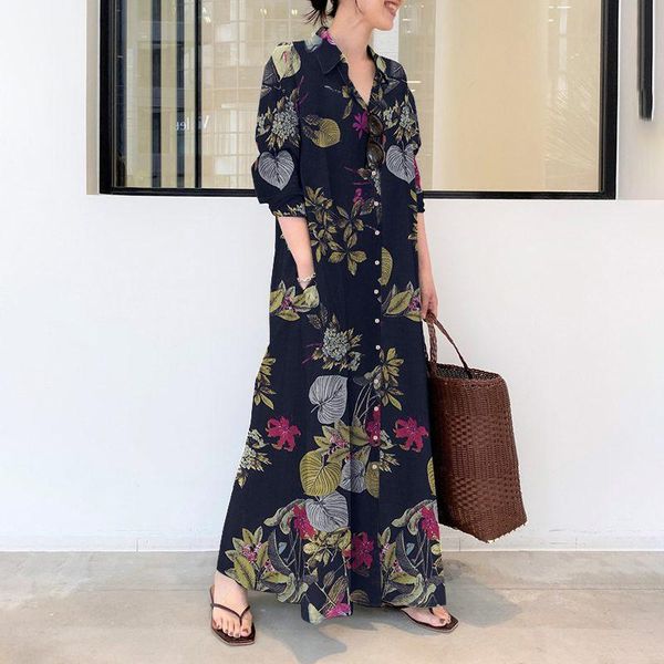 casual dresses retro floral printed long maxi swing shirt dress women vintage kaftan 2022 full sleeve robe party vestidos femme, Black;gray
casual dresses retro floral printed long maxi swing shirt dress women vintage kaftan 2022 full sleeve robe party vestidos femme, Black;gray