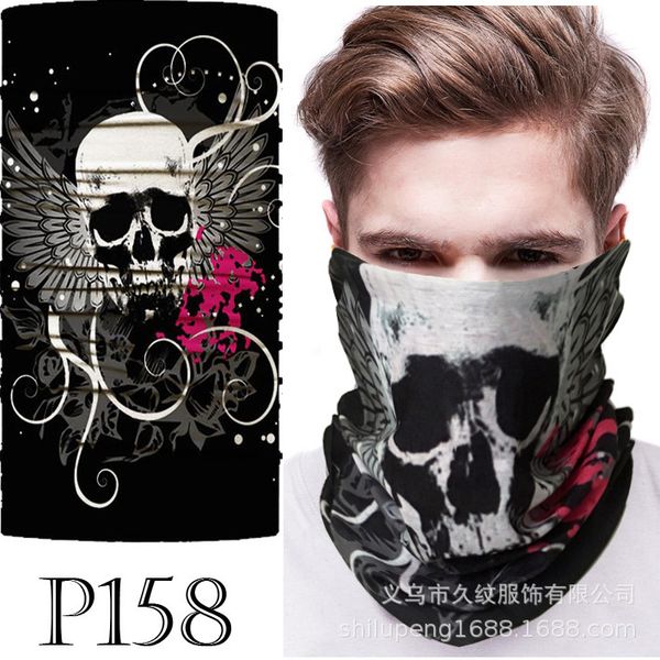 seri skeleton multipurpose magic headscarf changeable hat ghost ftival halloween dust and sweat mask