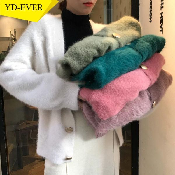 2021 autumn new korean style cardigans v neck long sleeve single-breasted mohair sweater trendy fashion loose solid coats, White
2021 autumn new korean style cardigans v neck long sleeve single-breasted mohair sweater trendy fashion loose solid coats, White
