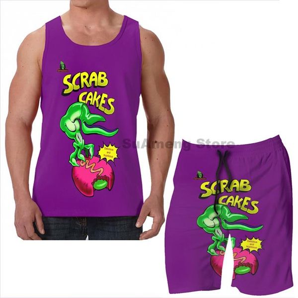 men's tracksuits summer funny print men tank women oddworld scrab cakes beach shorts sets fitness vest, Gray
men's tracksuits summer funny print men tank women oddworld scrab cakes beach shorts sets fitness vest, Gray