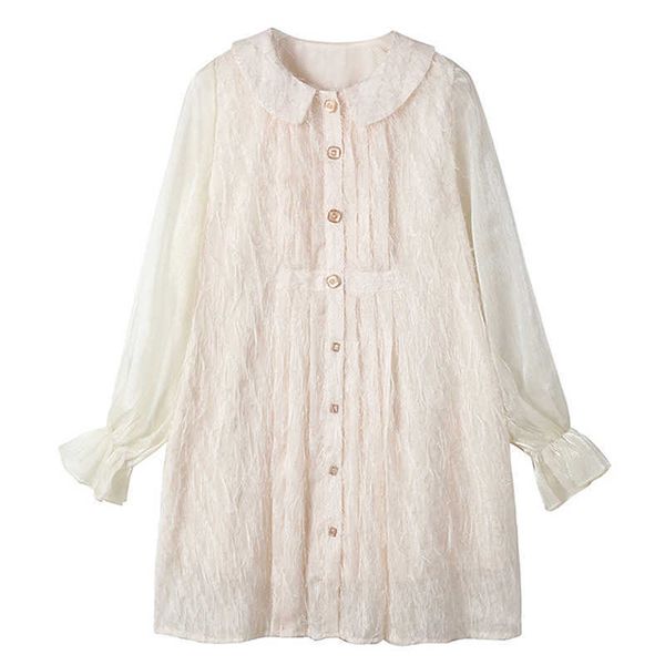 perhaps u beige peter pan collar flare long sleeve button feather a-line mini dress female women summer casual d1471 210529, Black;gray
perhaps u beige peter pan collar flare long sleeve button feather a-line mini dress female women summer casual d1471 210529, Black;gray