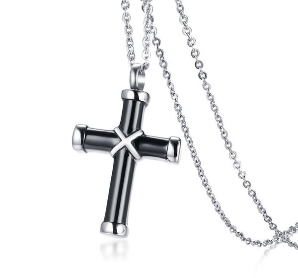 chains 2021 fashion stainless steel material cross urn pendant black personalized1 and temperament necklace suitable for women men, Silver
chains 2021 fashion stainless steel material cross urn pendant black personalized1 and temperament necklace suitable for women men, Silver