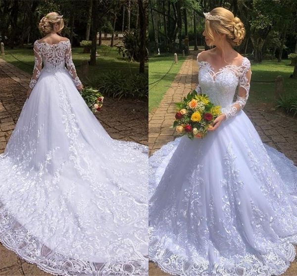 2021 new vintage long sleeve lace garden wedding es bohemian a line bridal gowns appliques off shoulder robe de mariee k65p, White
2021 new vintage long sleeve lace garden wedding es bohemian a line bridal gowns appliques off shoulder robe de mariee k65p, White
