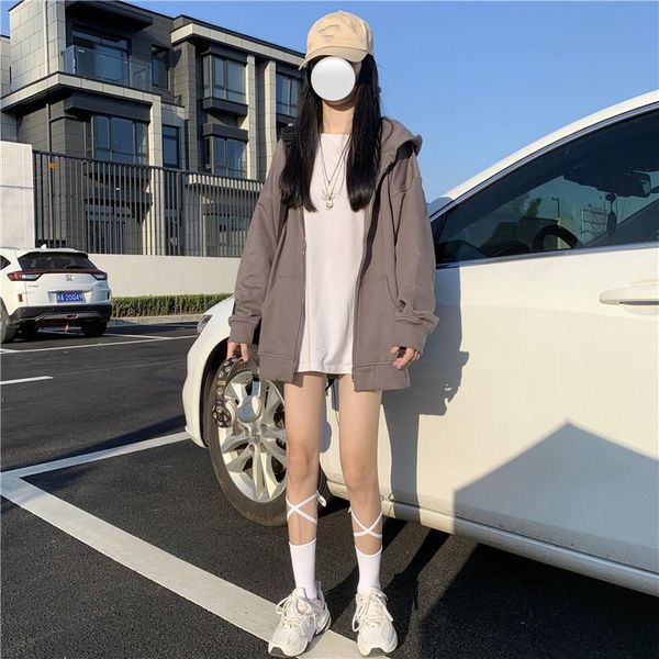 women's hoodies & sweatshirts 2021 autumn jacket loose simple style hooded sweatshirt drop shoulder sleeves, Black
women's hoodies & sweatshirts 2021 autumn jacket loose simple style hooded sweatshirt drop shoulder sleeves, Black