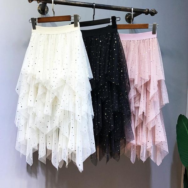 skirts lace women 2021 spring fashion irregular saia midi high waist mesh ball gown jupe femme faldas mujer sequin skirt, Black
skirts lace women 2021 spring fashion irregular saia midi high waist mesh ball gown jupe femme faldas mujer sequin skirt, Black