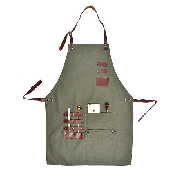 waxed canvas tool apron genuine leather webbing apron water oil resistant catering painter gardener work uniform
waxed canvas tool apron genuine leather webbing apron water oil resistant catering painter gardener work uniform