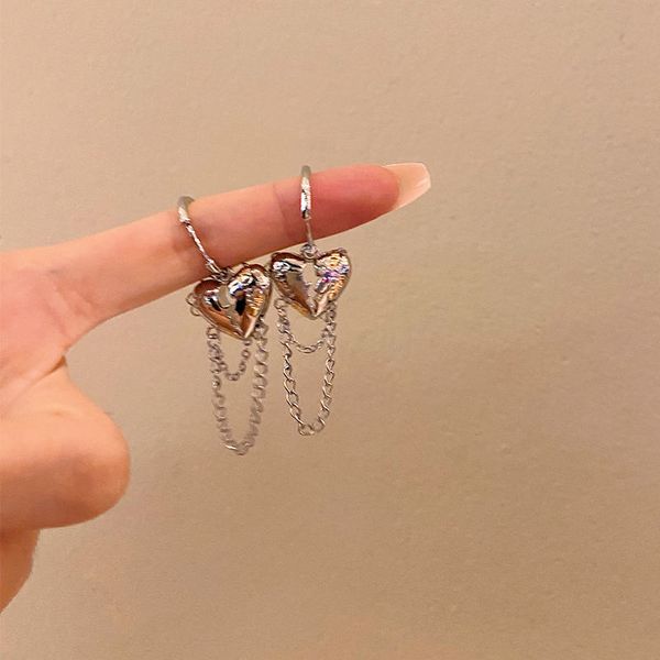 luxury korean french minority design cool wind three-dimensional love tassel earrings female personality earrings, Golden;silver
luxury korean french minority design cool wind three-dimensional love tassel earrings female personality earrings, Golden;silver