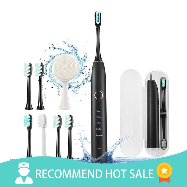smart electric toothbrush ipx7 sonic ultrasonic automatic tooth brush usb 5 modes rechargeable fast chargeable waterproof adults
smart electric toothbrush ipx7 sonic ultrasonic automatic tooth brush usb 5 modes rechargeable fast chargeable waterproof adults