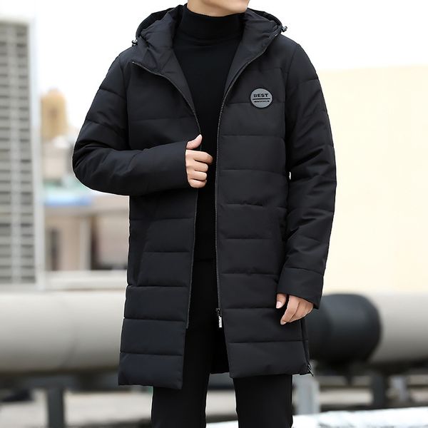 men parkas winter jackets fashions cotton-quilted warm thicken with hood wadded men's jacket trenchouterwear 8xl egsi, Black
men parkas winter jackets fashions cotton-quilted warm thicken with hood wadded men's jacket trenchouterwear 8xl egsi, Black
