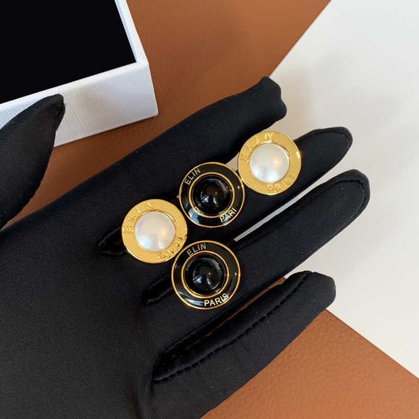 ce black and white pearl earrings female minority high sense drop glaze personalized simple earrings, Golden;silver
ce black and white pearl earrings female minority high sense drop glaze personalized simple earrings, Golden;silver