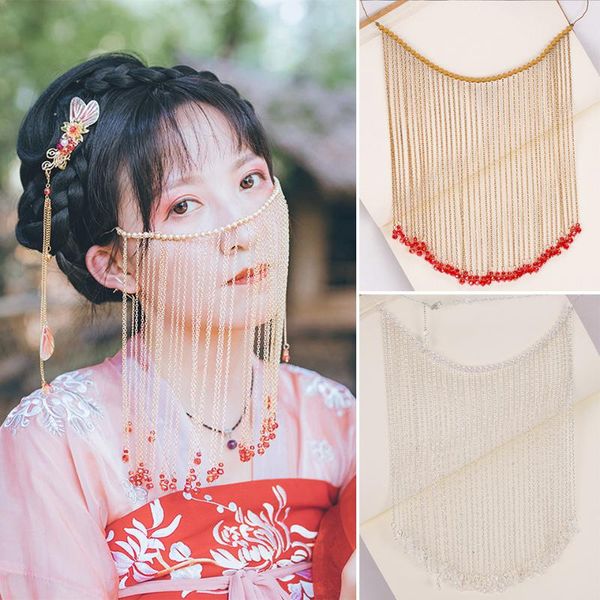 hair accessories chinese ancient style long tassel facial curtain tiaras traditional wedding for beautiful bride face decoration
hair accessories chinese ancient style long tassel facial curtain tiaras traditional wedding for beautiful bride face decoration
