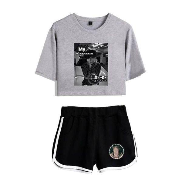 men's shorts 2021 be well received classic-women two piece set fashion short sleeve jaden hossler crop + casual t-shirt suit, White;black
men's shorts 2021 be well received classic-women two piece set fashion short sleeve jaden hossler crop + casual t-shirt suit, White;black