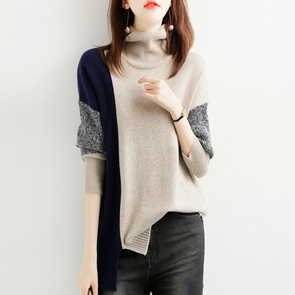 new 2021 women's warm sweaters and thick winter clothes high neckline sweater knitted fabric office work elegant j ga9b, White;black
new 2021 women's warm sweaters and thick winter clothes high neckline sweater knitted fabric office work elegant j ga9b, White;black