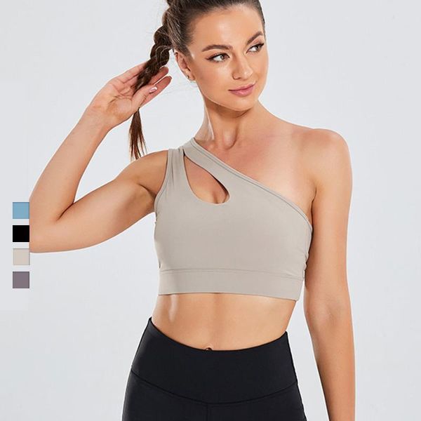 yoga outfit single shoulder strap sports bra female beautiful back gathers shockproof and wears high-strength fitness vest
yoga outfit single shoulder strap sports bra female beautiful back gathers shockproof and wears high-strength fitness vest