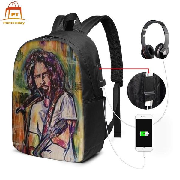 backpack chris cornell backpacks multi pocket bag trending sports teenage bags