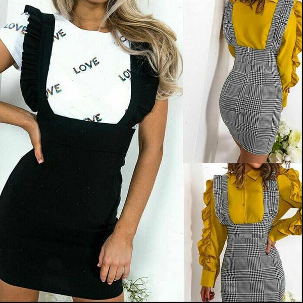 women bodycon shoulder straps overall summer ruffles lovely fashion suspender skirt braces skirt drop shipping good quality, Black
women bodycon shoulder straps overall summer ruffles lovely fashion suspender skirt braces skirt drop shipping good quality, Black