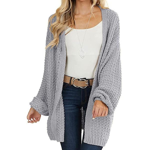 men's sweaters 2021 autumn and winter european american cross-border solid color knitted cardigan mid-length sweater women, White;black
men's sweaters 2021 autumn and winter european american cross-border solid color knitted cardigan mid-length sweater women, White;black