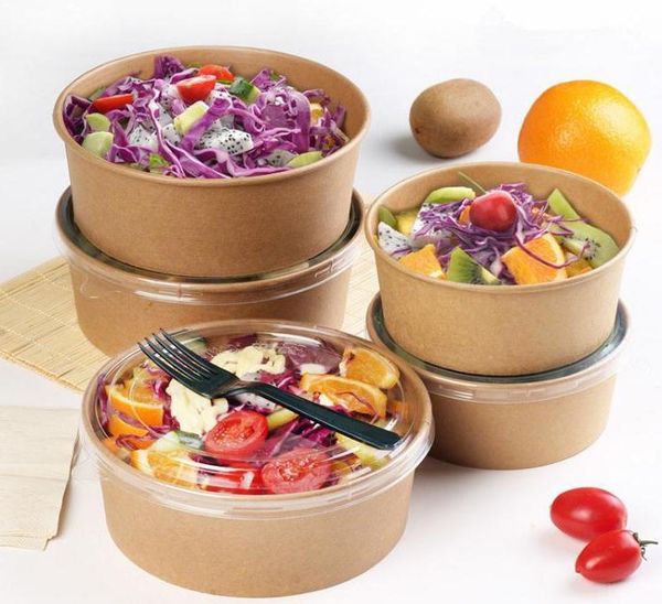 packing box disposable box takeout kraft paper grade salad breakfast fast tray with lid take-away tray
packing box disposable box takeout kraft paper grade salad breakfast fast tray with lid take-away tray