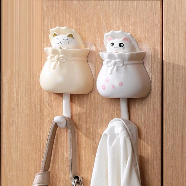 hooks & rails lucky cat strong sticky hook bathroom sundries organizer clothes storage rack key holder wall for home decoration accessories
hooks & rails lucky cat strong sticky hook bathroom sundries organizer clothes storage rack key holder wall for home decoration accessories