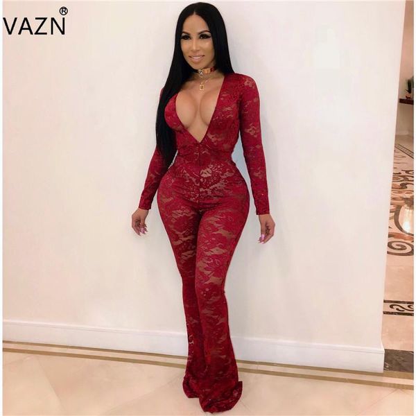 women's jumpsuits & rompers vazn autumn 2021 party style women long solid deep v-neck full sleeve hollow out lace skinny romper osm, Black;white
women's jumpsuits & rompers vazn autumn 2021 party style women long solid deep v-neck full sleeve hollow out lace skinny romper osm, Black;white