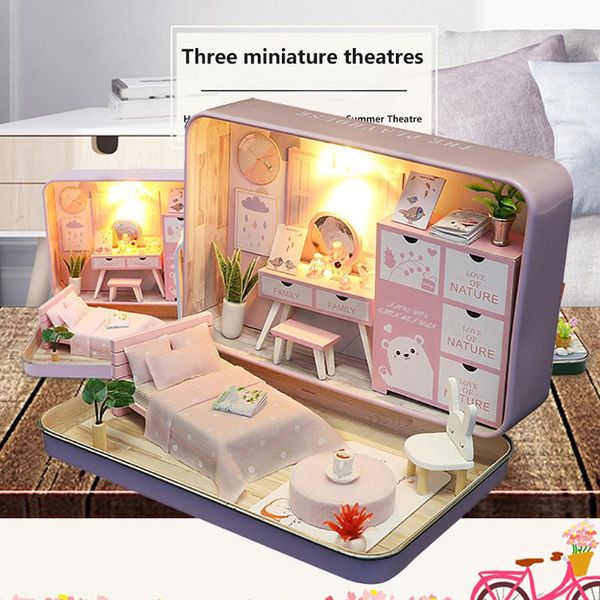 novelty items diy dollhouse miniature 3d doll house kit box theatre kids toy gift home decor decorative letter & numbers crafts 
novelty items diy dollhouse miniature 3d doll house kit box theatre kids toy gift home decor decorative letter & numbers crafts