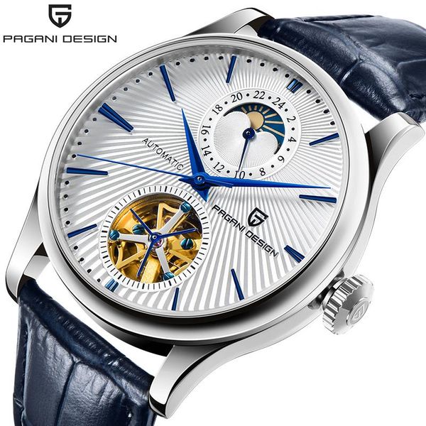 wristwatches pagani design men automatic watch tourbillon mechanical luxury sapphire crystal skeleton wrist moon phase, Slivery;brown
wristwatches pagani design men automatic watch tourbillon mechanical luxury sapphire crystal skeleton wrist moon phase, Slivery;brown