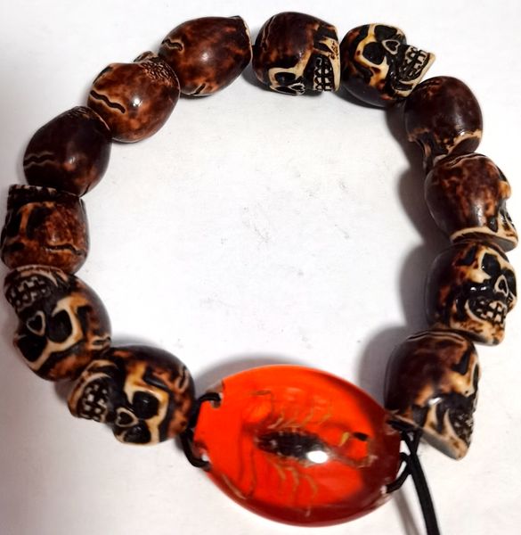 real scorpion skull bracelet men women death punk gift jewelry, Black
real scorpion skull bracelet men women death punk gift jewelry, Black