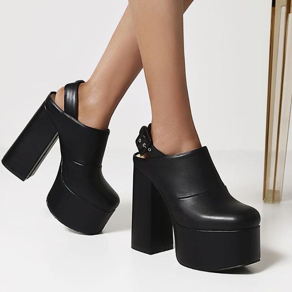 sandals ribetrini female super high heels platform summer cover toe back strap block heel women brand shoes woman, Black
sandals ribetrini female super high heels platform summer cover toe back strap block heel women brand shoes woman, Black
