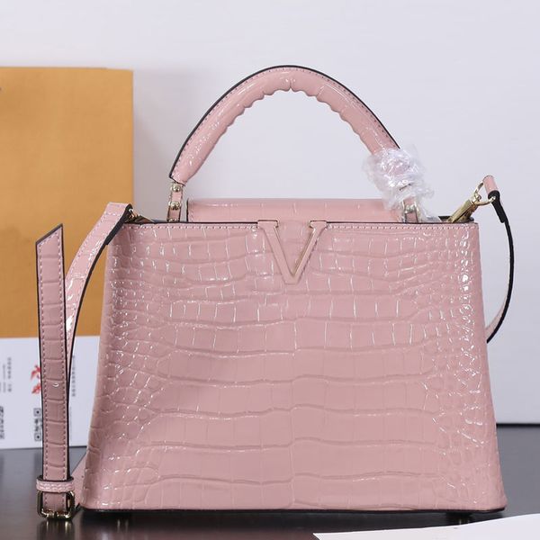 women capucines bb handbag tote bag crocodile leather clemence shoulder crossbody bags solid color classic fashion l wallet
women capucines bb handbag tote bag crocodile leather clemence shoulder crossbody bags solid color classic fashion l wallet
