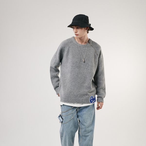 ovdy men's clothing autumn/winter new sweaters from japan and south korea street fashion brand all-match embroidery letter loose knitwe, White;black
ovdy men's clothing autumn/winter new sweaters from japan and south korea street fashion brand all-match embroidery letter loose knitwe, White;black
