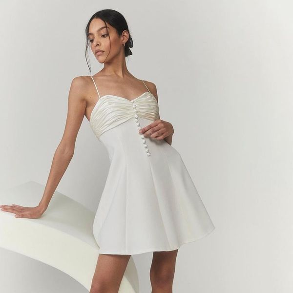 women's t-shirt dress women summer backless halter sleeveless vestidos elegant a-line dresses solid button club wear party evening dres, White
women's t-shirt dress women summer backless halter sleeveless vestidos elegant a-line dresses solid button club wear party evening dres, White