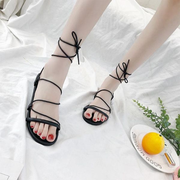 flat lightweight cross bandage summer soft sole beach casual women sandals, Black
flat lightweight cross bandage summer soft sole beach casual women sandals, Black