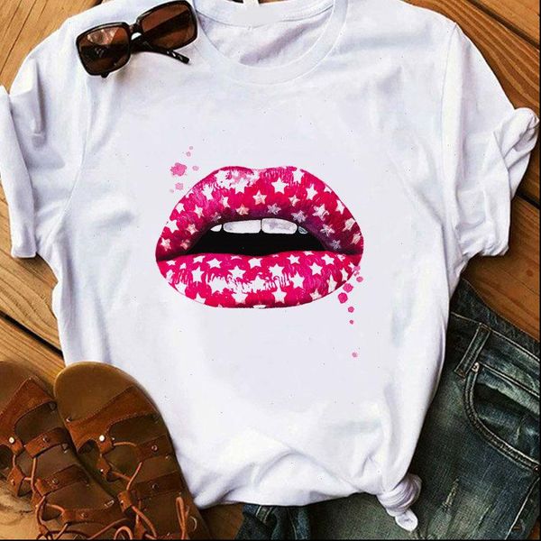 red lipstick lips female t shirt ladies perfume harajuku t shirt girl summer casual graphic t shirt female, White
red lipstick lips female t shirt ladies perfume harajuku t shirt girl summer casual graphic t shirt female, White