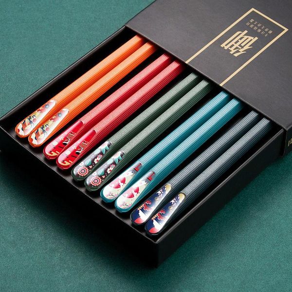 chopsticks 5 pairs of household for one person anti-slip anti-mold high temperature resistant alloy sub-use sets eating utensils
chopsticks 5 pairs of household for one person anti-slip anti-mold high temperature resistant alloy sub-use sets eating utensils